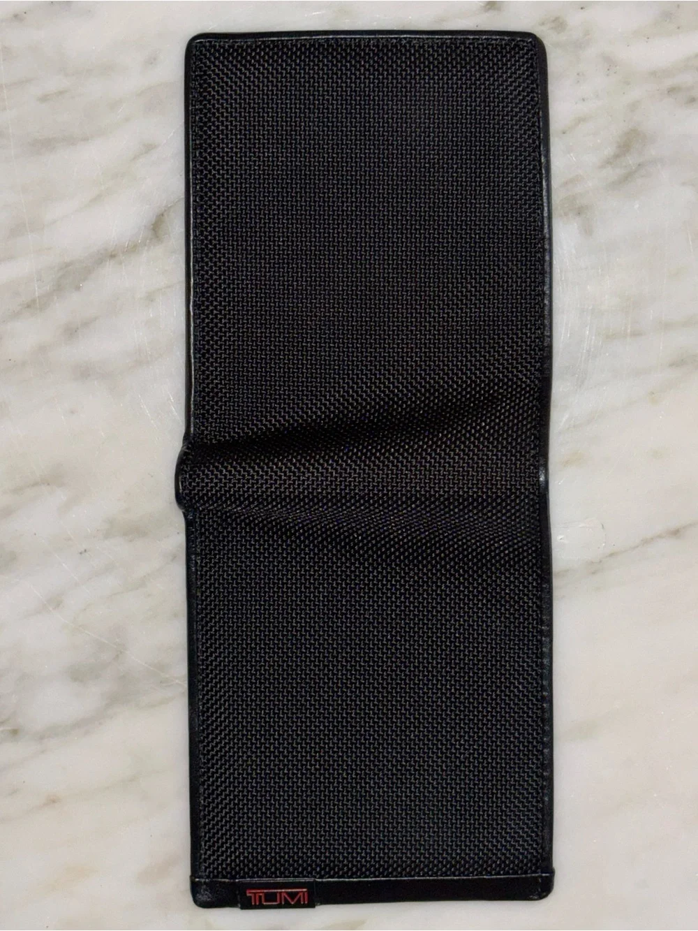 TUMI Alpha Ballistic Nylon Leather 3 Piece Bifold Wallet Gift Set w/ Box Black